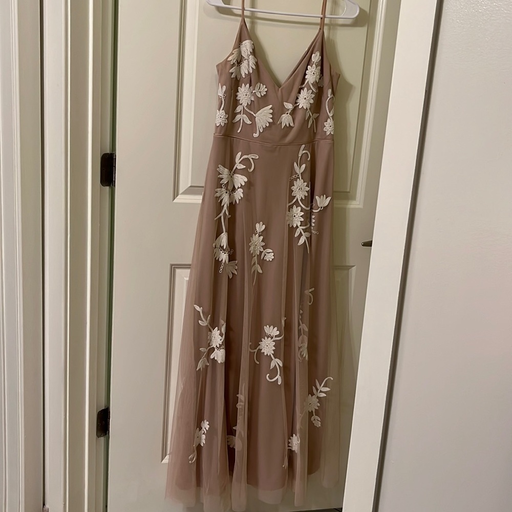BHLND Formal dress mauve embroidered